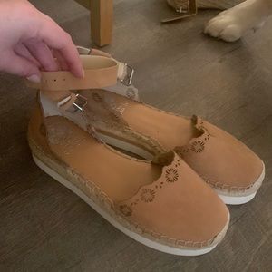 Vince Camuto espadrille sandals. Worn a few times. Size 8.